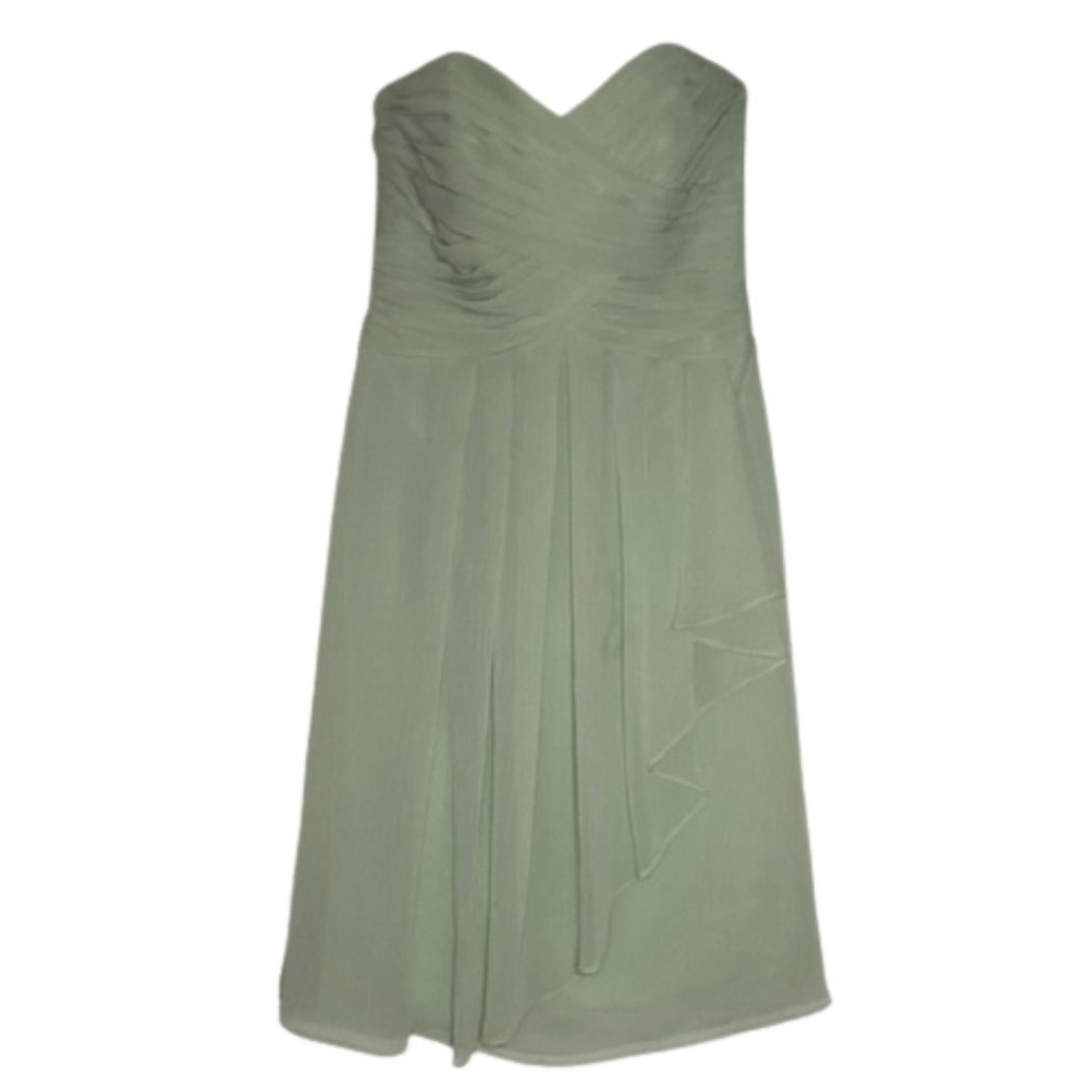 David’s Bridal Strapless Prom Dress Mint Green